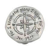 Compass, Jer. 29:11 Visor Clip