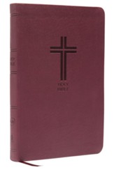 NKJV Value Thinline Bible, Imitation Leather, Burgundy - Slightly Imperfect
