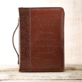 Amazing Grace Leather-Look Bible Cover, Large
