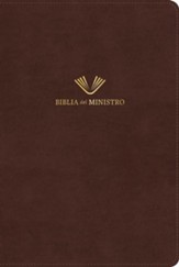 RVR 1960 Biblia del ministro, edicion ampliada, caoba imitacion piel (Minister's Bible, Amplified Edition, Brown)