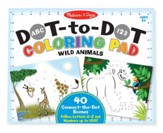 Wild Animals, Dot-To-Dot Coloring Pad