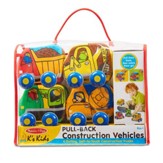 Pull-Back Construction Vehicles, 4 pieces