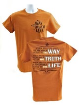 The Way, The Truth, The Life Shirt, Orange, Small