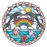 Dolphins, Stained Glass Kit