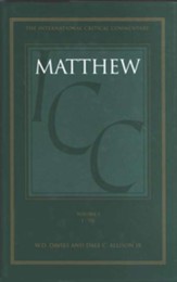 Matthew 1-7, International Critical Commentary