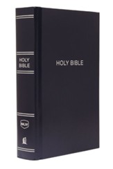 NKJV, Pew Bible, Large Print, Hardcover, Navy