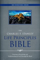 NIV, The Charles F. Stanley Life Principles Bible, Hardcover