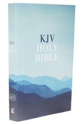 KJV, Value Outreach Bible, Paperback Blue Scenic - Slightly Imperfect