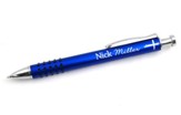 Personalized, Blue Metal Cross Pen with Grip