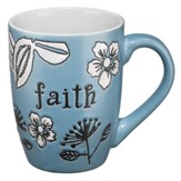 Faith Mug, Blue