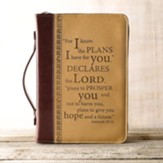 LuxLeather I Know the Plans Bible Cover, Large