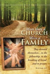 More Than a Church, We're a Family (Acts 2:42, NIV) Welcome Folders, 12