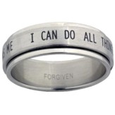 I Can Do All Things Spinner Ring, Size 8