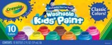 Crayola Washable Project Paint Classic, 10 Pieces