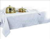 100% Linen In Remembrance Of Me Communion Table Cover