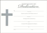 Embossed Cross--Flat Dedication Certificate/6