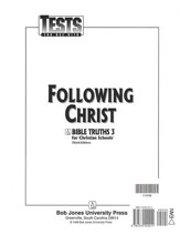BJU Press Bible Truths 3: Following Christ Tests