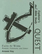 The Explorers Bible Study Quest, Faith at Work Answer Key
