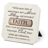 Faith Plaque with Bronze Title Bar