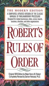 Robert's Rules of Order, Revised