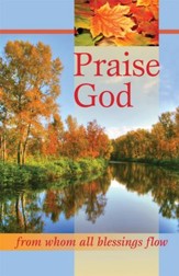 Praise God, Autumn Scene, Bulletins, 100