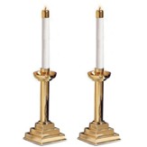 Solid Brass Candlesticks, 12 in. Set of 2