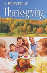 A Prayer of Thanksgiving (NIV), Pack of 25 Tracts