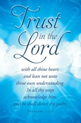 Trust In the Lord (Proverbs 3:5-6) Bulletins, 100