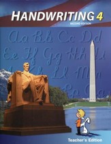 BJU Press Handwriting 4: Teacher's  Edition