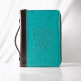 I Can Do Everything Bible Cover, Lux-Leather, Blue, Large