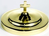 Solid Brass Stacking Bread Plate Cover