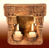 Temple Shabbat Candle Holder