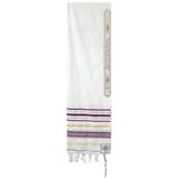 Prayer Shawl, Purple 20 In, Acrylic with Bag
