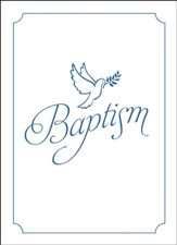 Dove Blue Foil Embossed Folded Baptism Certificates (Mark 16:16) 6