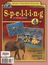 BJU Press Spelling 4, Teacher's Edition