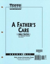 BJU Press Bible Truths 1: A Father's Care, Tests Answer Key