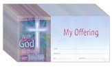 With God all Things are Possible Cross Offering Envelopes, Pack of 100
