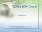 Lamb (Matthew 19:14, NIV) Baby Dedication Certificates, 6