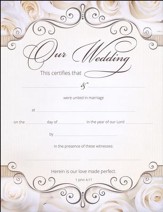 Our Wedding (1 John 4:17) Wedding Certificates, 6