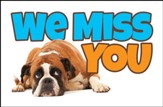 Dejected Dog (1 Thessalonians 1:2) Missed You Postcards, 25