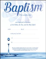 Baptism (1 Peter 3:21, NIV) Certificates, 6