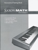 Saxon Math Intermediate 4 Homeschool Testing Book