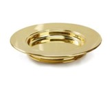 Stainless Steel Stacking Bread Plate, Brass Finish