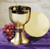 Contemporary Chalice with Paten Set
