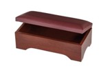 Personal Kneeler with Storage Compartment, Walnut Finish
