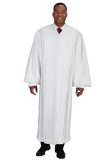 Plain Front Pulpit Robe, White 59