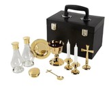 Deluxe Clergy Mass Kit, Polished Brass