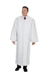 Plain Front Pulpit Robe, White 57