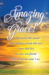 Amazing Grace Sunset Bulletins, 100