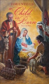 A Child is Born (Isaiah 9:6, KJV) Announcement Folders, 100